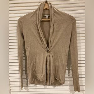 SOLD Banana Republic Cashmere Blend Cardigan Size Petite Small in Tan